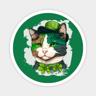 Cat Lover St. Patrick's Day Magnet